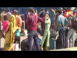 Migrants Throng Lokmanya Tilak Terminus In Mumbai To Go Home
