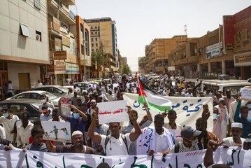 Sudan'da Filistin'e destek gösterisi