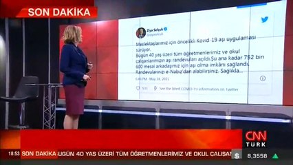 Bakan Selçuk açıkladı: Öğretmenlerin aşı randevusu açıldı