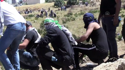 RAMALLAH - İsrail güçlerinden Batı Şeria’daki Gazze'ye destek gösterilerine müdahale: 13 yaralı