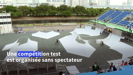 Japon: compétition test de BMX en vue des JO