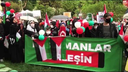 KOCAELİ - İsrail'in Mescid-i Aksa'ya saldırıları protesto edildi