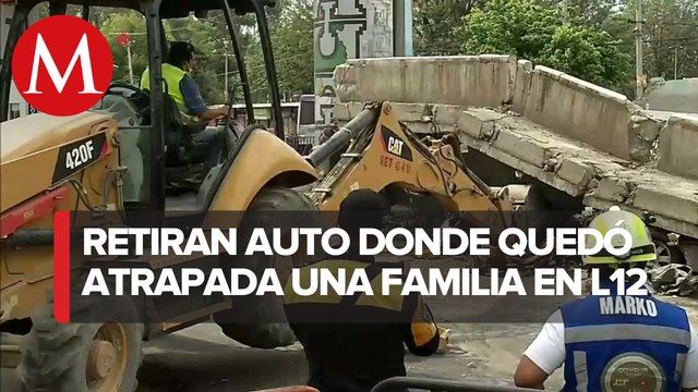 Desplome de la L1: Retiran vehículo en el que murió aplastado un hombre