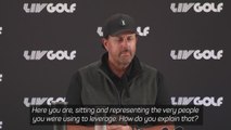 Mickelson under the microscope: Lefty grilled on LIV Golf