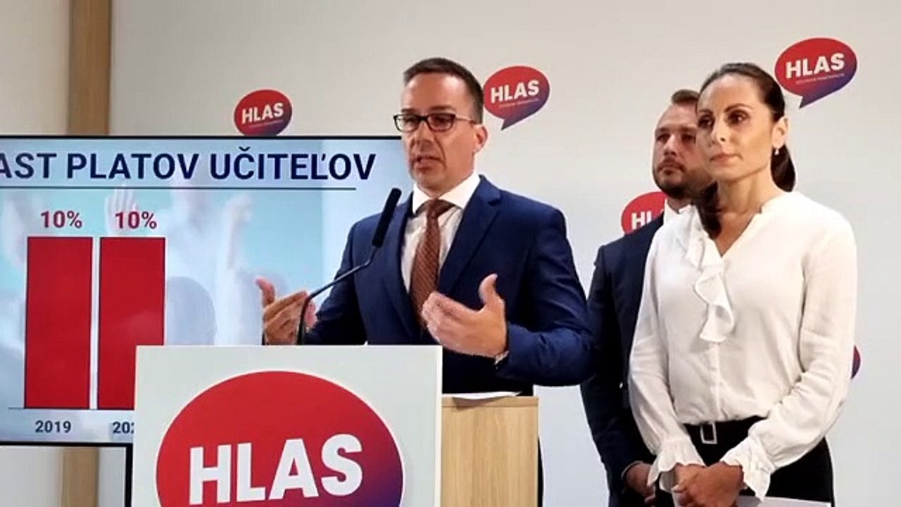 ZÁZNAM: E. Tomáš: Hlas predloží do NR SR zvýšenie platov učiteľov, ak vláda nič neurobí