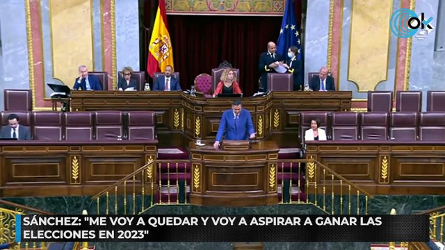 Sánchez: Me voy a quedar y voy a aspirar a ganar las elecciones en 2023
