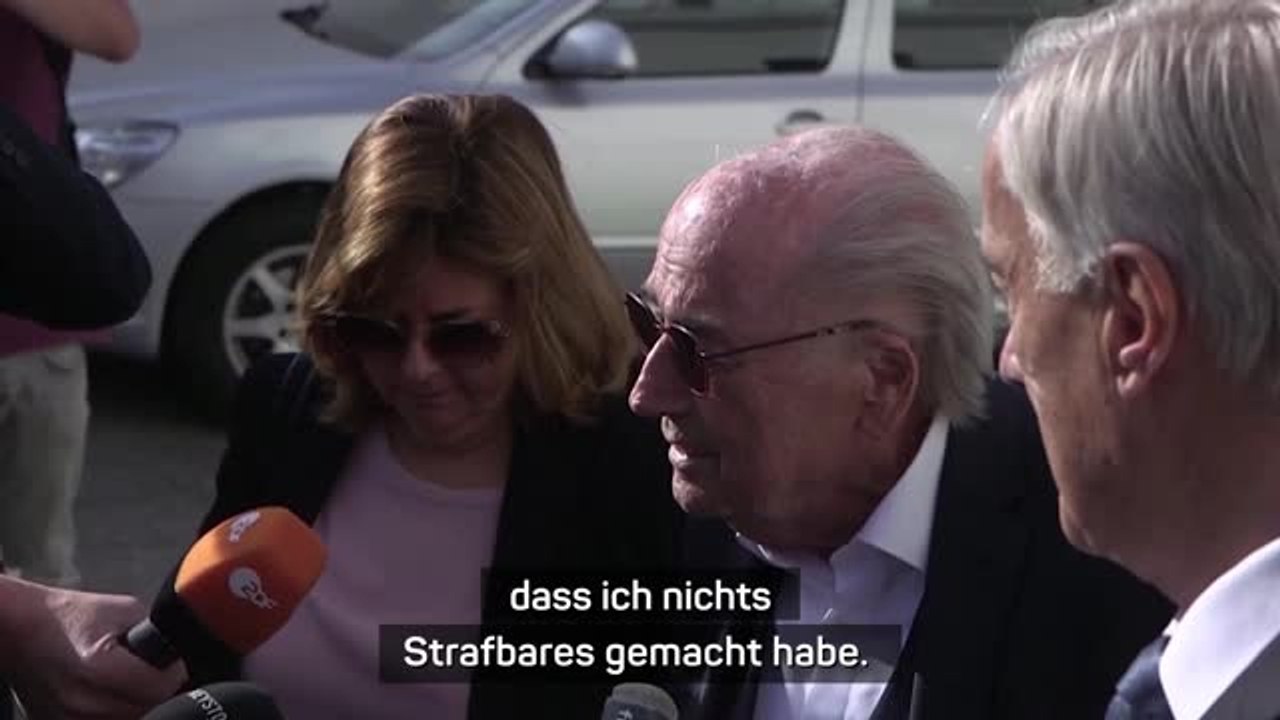 Blatter vor Anhörung: 'Habe ein reines Gewissen'