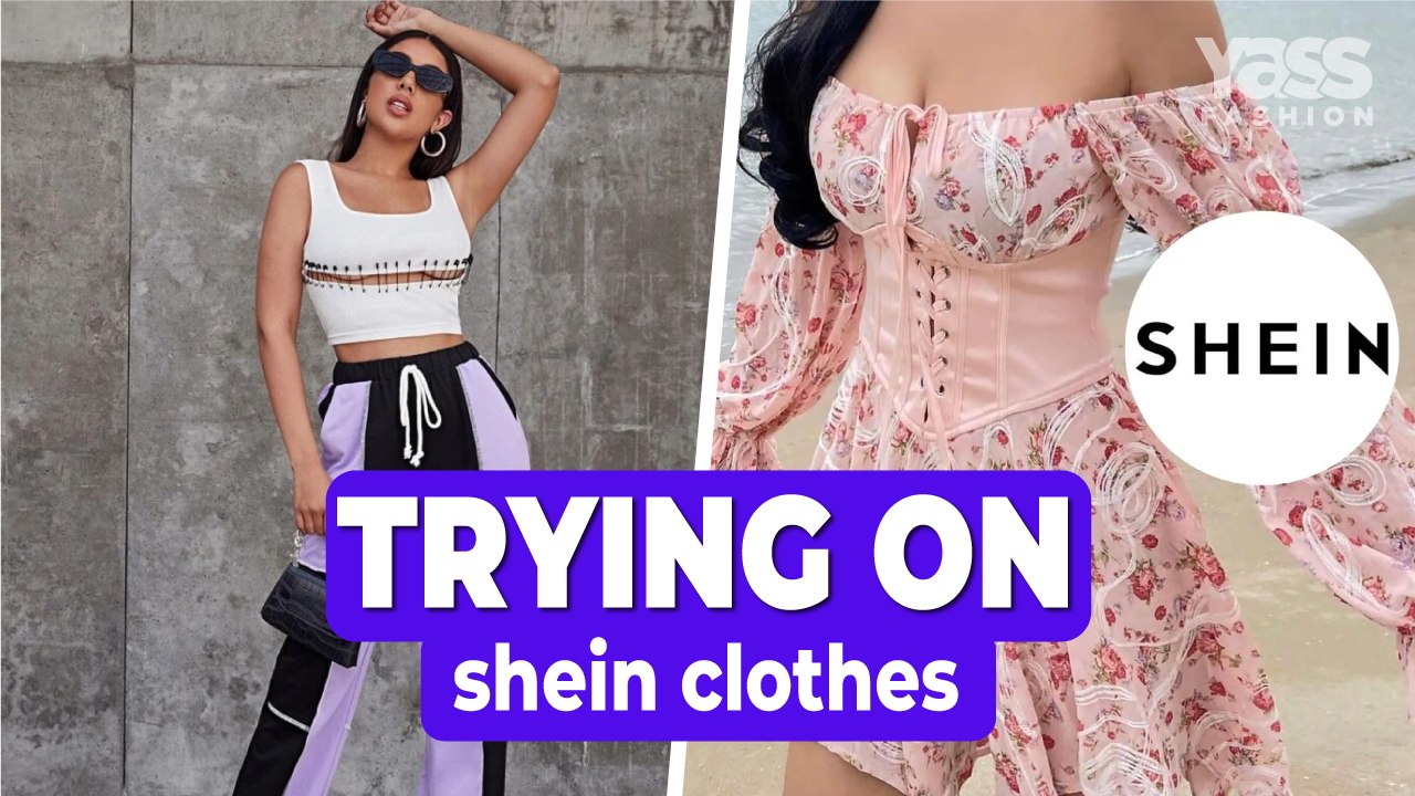 Trying on shein clothes