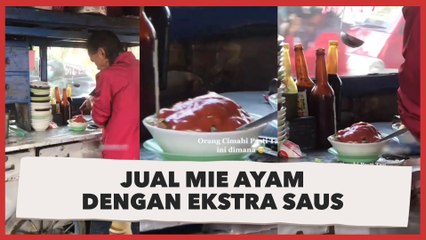 Jual Mie Ayam dengan Ekstra Saus, Warganet Penasaran dengan Rasanya