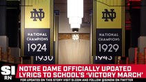 Notre Dame Officially Updated Lyrics to School's 'Victory March'