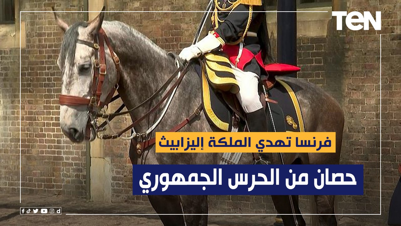فرنسا تهدي الملكة إليزابيث حصاناً من الحرس الجمهوري لهذا السبب