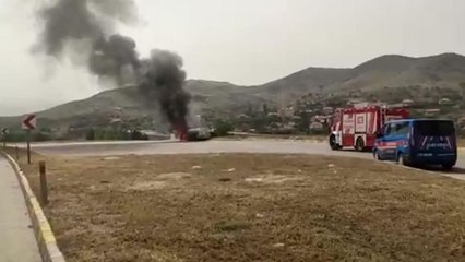 Kırıkkale'de Yakıt Yüklü Tankerde Yangın Çıktı