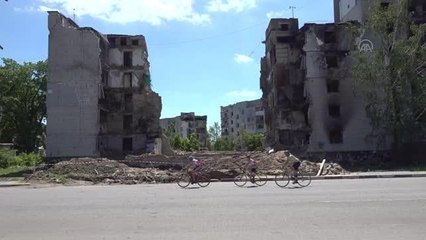 BORODYANKA - Ukraynalı çocuk bisikletçiler pedal çevirerek savaşın stresini atmaya çalışıyor