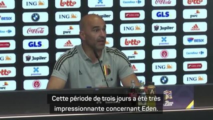 Belgique - Martinez sent Eden Hazard très "frais et affûté"
