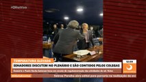 Senadores do PL e PT discutem no plenário e são contidos pelos colegas