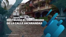 Destruido el empedrado de la calle Jacarandas | CPS Noticias Puerto Vallarta