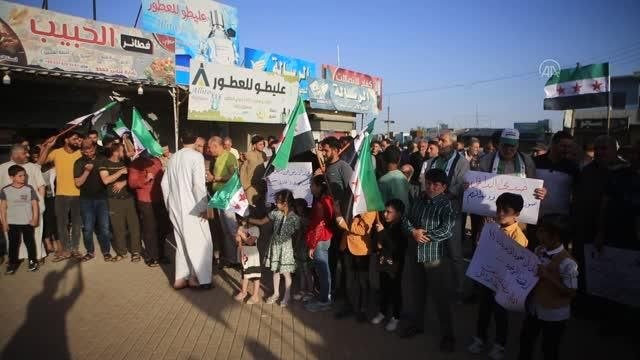 Tel Rıfatlılar topraklarına yuvalanan YPG/PKK'yı protesto etti