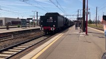 VIDEO : Une locomotive à vapeur de retour sur les voies de la gare des Aubrais dans le Loiret