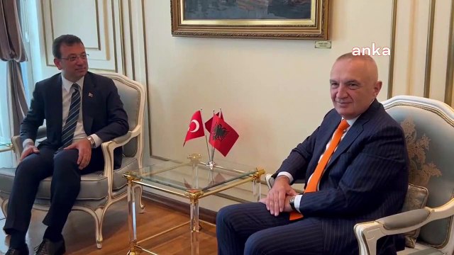 Arnavutluk cumhurbaşkanı gülmekten kendini alamadı İmamoğlu'na iki defa seçilen başkansınız, iki defa tebrik ederim dedi