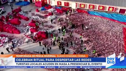 Realizan un ritual por la temporada de pesca en hielo en China   Noticias
