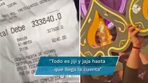 Salen de fiesta y les cobran 333 mil pesos de cuenta en el bar