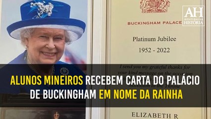 A CARTA ENVIADA PELA RAINHA ELIZABETH II PARA ALUNOS BRASILEIROS