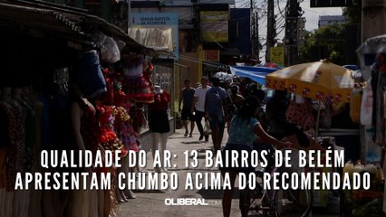 Qualidade do ar: 13 bairros de Belém apresentam chumbo acima do recomendado