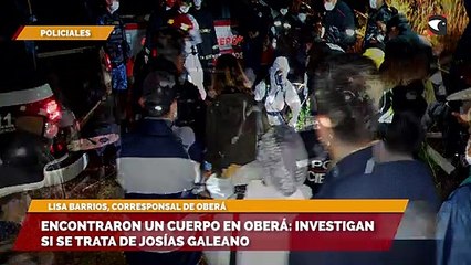 Encontraron un cuerpo en Oberá investigan si se trata de Josías Galeano