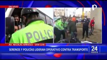 San Luis: Realizan operativo contra el transporte informal