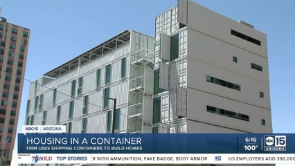 Firm uses shipping containers to build homes