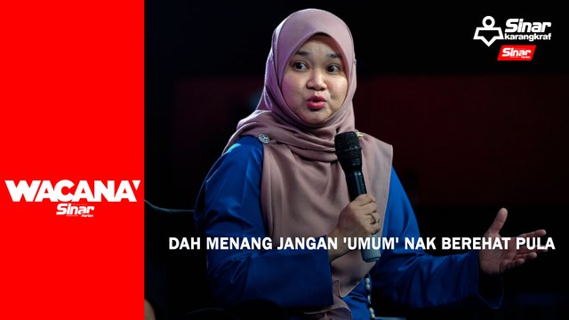Dah menang jangan 'umum' nak berehat pula