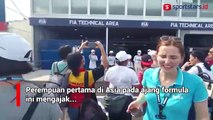 Alexandra Asmasoebrata “Ngasuh” Seratusan Anak di Arena Balap Formula E Ancol