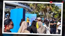 Jelang Balap Formula E, Penonton Mulai Memasuki Gate Pantai Bende Ancol Jakarta