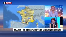 Orages : 60 départements placés en vigilance orange