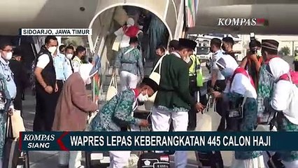 Maruf Amin Lepas Keberangkatan 445 Calon Haji ke Tanah Suci