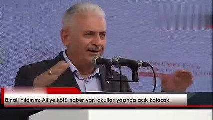 Binali Yıldırım yine güldürdü: "Ali'ye kötü haber var"