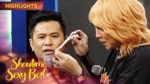 Ogie Alcasid proves that his contour is natural | Showtime Sexy Babe