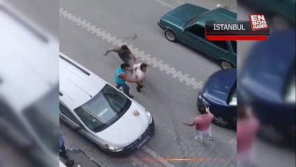 Esenyurt'ta bıçakla saldırdı, tabureyle karşılık aldı