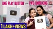 One Play Button but Two Unboxing Silver Button Unboxing _ Raksha Vibes