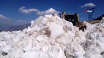 Hakkari'de Haziran ayında karla mücadele çalışması