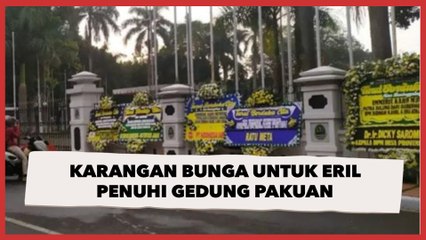Karangan Bunga untuk Eril Penuhi Gedung Pakuan, Publik: Indonesia Berduka