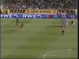 Lucio Free Kick Bayer Leverkusen