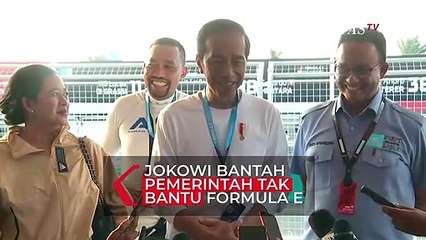 Jokowi Bantah Tudingan Pemerintah Tak Bantu Ajang Balap Formula E
