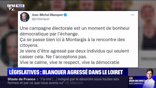 Législatives: Jean-Michel Blanquer dit avoir été agressé sur le marché de Montargis dans le Loiret