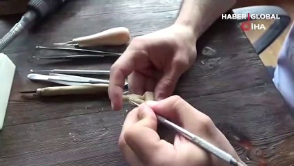 Dünyanın en küçük Mimar Sinan heykelini yaptı