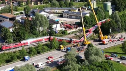 Incidente di treno in Baviera, la visita del presidente Soder