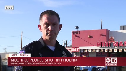 Nine people shot Saturday at Phoenix strip mall