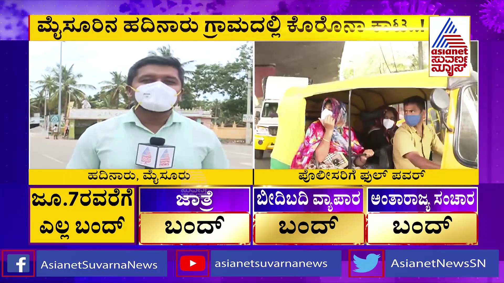 ಯುವಕರ ಅಸಡ್ಡೆ: ಮೈಸೂರಿನ ಹದಿನೂರು ಗ್ರಾಮದಲ್ಲಿ 76 ಮಂದಿಗೆ ಸೋಂಕು