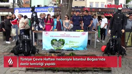 İstanbul Boğazı'ndan otomobil lastiği bile çıktı