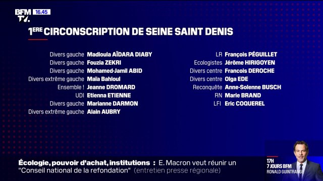 Législatives: les propositions des candidats de la 1ère circonscription de Seine-Saint-Denis pour l'école